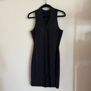 Black Sparkly Mini Dress